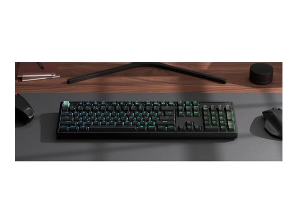 Keychron K10 HE - Standard Version - tastatur - 100% - trådløs - 2.4 GHz, USB, Bluetooth 5.2 - QWERTY - Nordisk - tastsvitsj: Gateron Double-Rail N...