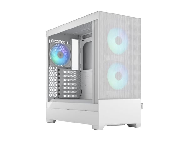 Fractal Design Pop Air - Tower - ATX - genomskinlig sidopanel (härdat glas) - ingen strömförsörjning (ATX) - vit TG genomskinlig ton - USB/ljud - f...