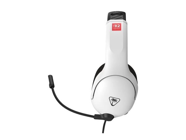 Turtle Beach Airlite Fit - For Nintendo Switch 2 - hodesett - full størrelse - kablet - 3,5 mm jakk - lydisolerende - hvit, svart