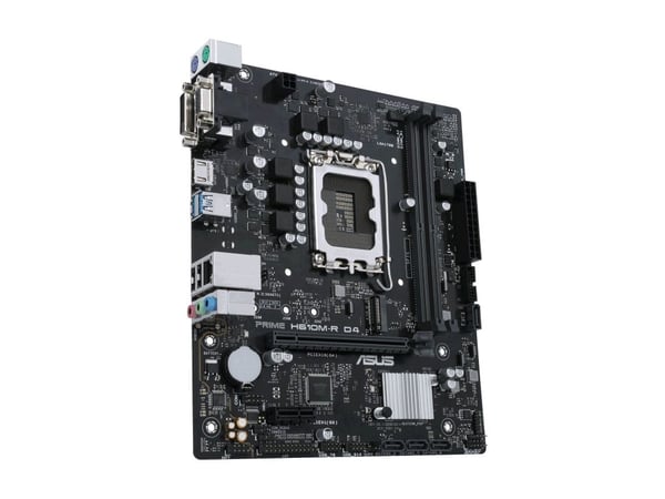 ASUS PRIME H610M-R D4 - Hovedkort - micro ATX - LGA1700-sokkel - H610 Chipset - USB 3.2 Gen 1 - Gigabit LAN - innbygd grafikk (CPU kreves) - HD-lyd...