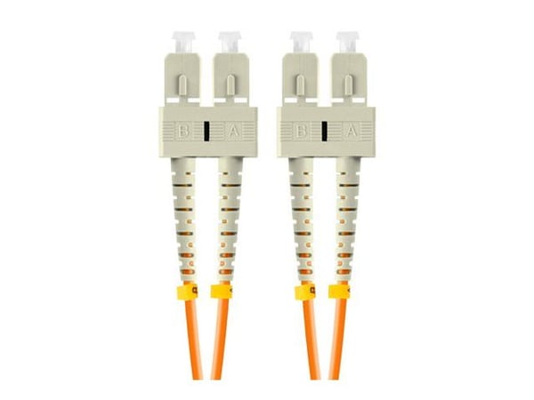 Lanberg - Koblingskabel - SC/UPC (hann) til SC/UPC (hann) - 5 m - 3 mm - fiberoptisk - dupleks - 50 / 125 mikroner - OM2 - halogenfri - oransje - (...