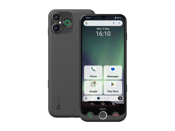 Doro Aurora A30, 15,5 cm (6.1"), 6 GB, 128 GB, 50 MP, Android 14, Lajittelu