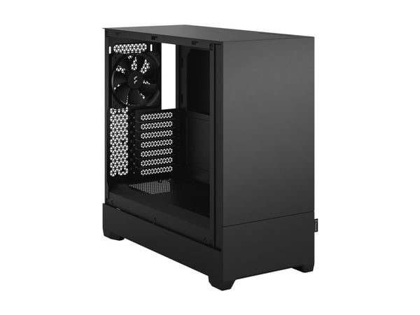 Fractal Design Pop Silent - Tower - ATX - genomskinlig sidopanel (härdat glas) - ingen strömförsörjning (ATX) - svart TG genomskinlig ton - USB/ljud