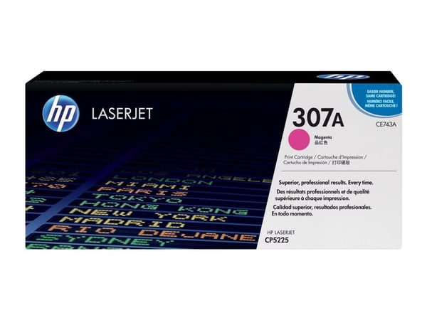 HP 307A, alkuperäinen magenta LaserJet-värikasetti, 7300 sivua, Magenta, 1 kpl
