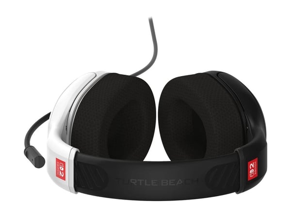 Turtle Beach Airlite Fit - For Nintendo Switch 2 - hodesett - full størrelse - kablet - 3,5 mm jakk - lydisolerende - hvit, svart