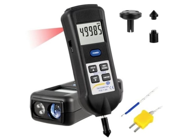PCE Instruments PCE-T 260 omdreiningsteller optisk 0,5–19999 o/min 5–99999 o/min