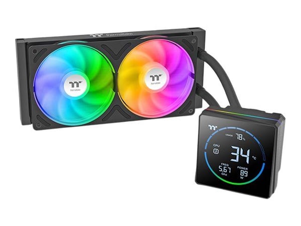 Thermaltake TH240-S V3 ARGB Sync - Kylsystem med vätska till processorn - Elementstorlek: 240 mm - (för: LGA1150, LGA1151, LGA1155, LGA1156, LGA120... Thermaltake TH240-S V3 ARGB Sync - Kylsystem med vätska till processorn - Elementstorlek: 240 mm - (för: LGA1150, LGA1151, LGA1155, LGA1156, LGA120...