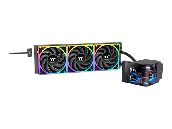 Thermaltake MAGCurve 360 Ultra ARGB - Kylsystem med vätska till processorn - Elementstorlek: 360 mm - (för: AM4, AM5, FM2, AM3+, AM3, AM2, AM2+, FM...