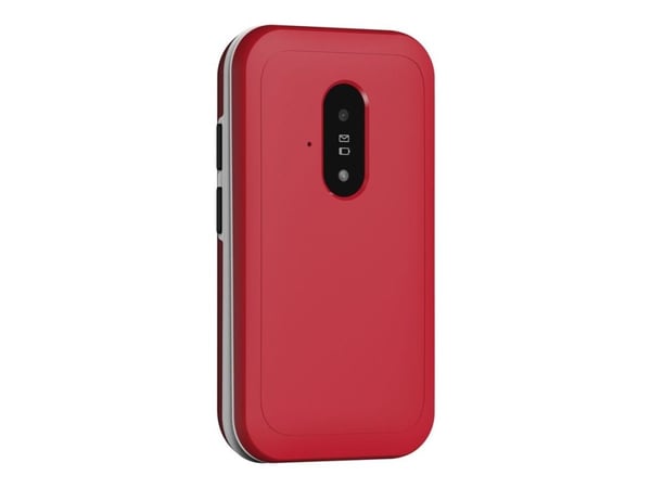 Doro Leva E22, Simpukka, Yksittäinen SIM, 7,11 cm (2.8"), 0,3 MP, 1150 mAh, Punainen, Valkoinen