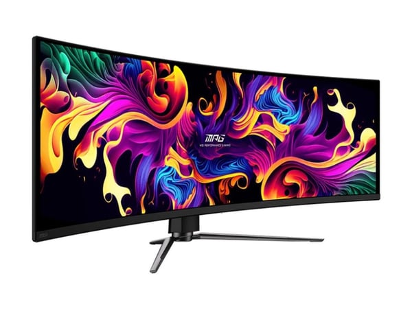MSI MPG 491CQPX QD-OLED - OLED-monitor - spel - böjd - 49" - 5120 x 1440 Dual Quad HD @ 240 Hz - 1000 cd/m² - 1500000:1 - DisplayHDR 400 True Black...