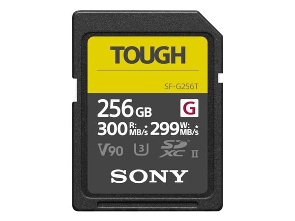 Sony SF-G series TOUGH SF-G256T - Flashminnekort - 256 GB - Video Class V90 / UHS-II U3 / Class10 - SDXC UHS-II