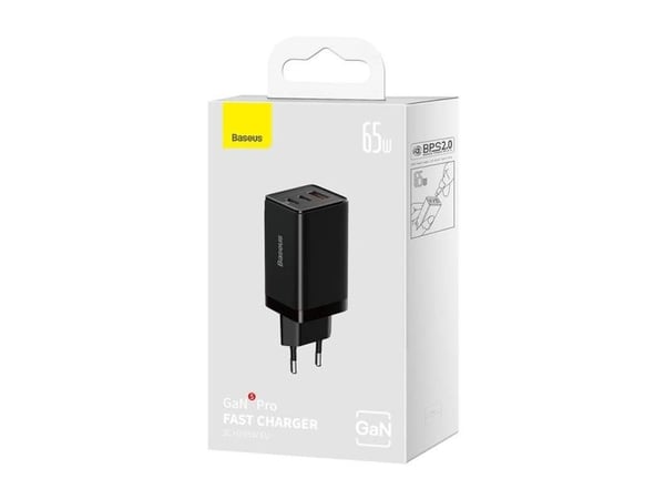 Baseus GaN5 Pro, Innendørs, AC, 20 V, 1 m, Sort