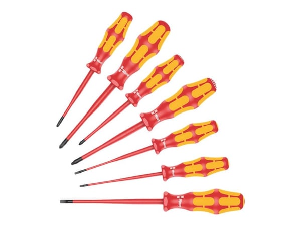 Wera Kraftform Plus - Series 100 160 iSS/7 - Skrutrekkersett - 7 deler - isolert