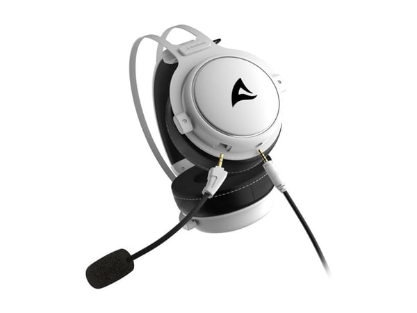 Sharkoon SKILLER SGH50 - Headset - fullstorlek - kabelansluten - 3,5 mm kontakt - vit