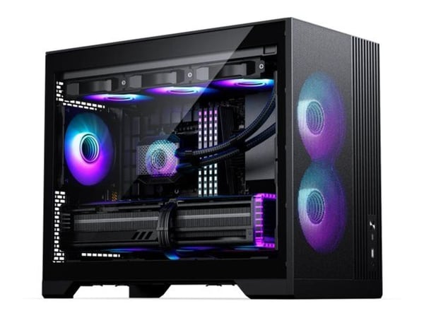 Phanteks XT M3 - Tower - micro ATX - sidepanel med vindu (herdet glass) - ingen strømforsyning (ATX) - svart - USB/lyd