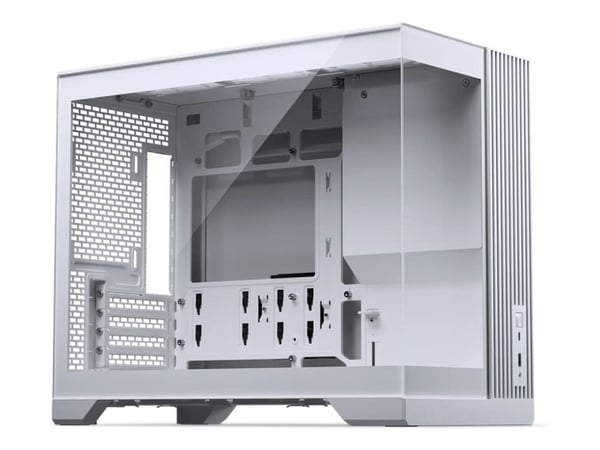 Phanteks XT V3 - Kompakt torn spel - micro ATX - genomskinlig sidopanel (härdat glas) - ingen strömförsörjning (ATX) - vit - USB/ljud