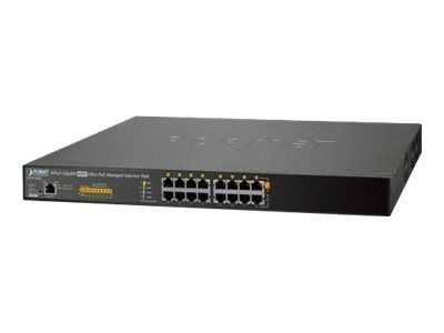 PLANET UPOE-800G - Strøminjektor (kan monteres i rack) - AC 100/240 V - 400 watt - Ethernet 10/100/1000 - utgangskontakter: 8 - 1U - 19" PLANET UPOE-800G - Strøminjektor (kan monteres i rack) - AC 100/240 V - 400 watt - Ethernet 10/100/1000 - utgangskontakter: 8 - 1U - 19"