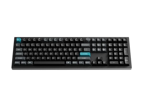 Keychron Q6 Ultra - Tastatur - 100% - full size - belyst - trådløs - Bluetooth 5.1, 2.4 GHz, USB-C - tastsvitsj: Keychron Silk POM Red (Hot-swappab...