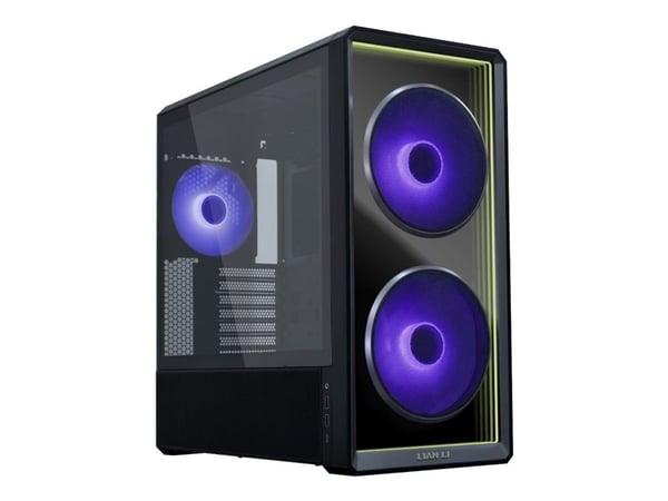 Lian Li Lancool 217 INF - Mid tower - SSI EEB - sidepanel med vindu (herdet glass) - ingen strømforsyning (ATX) - svart - USB/lyd