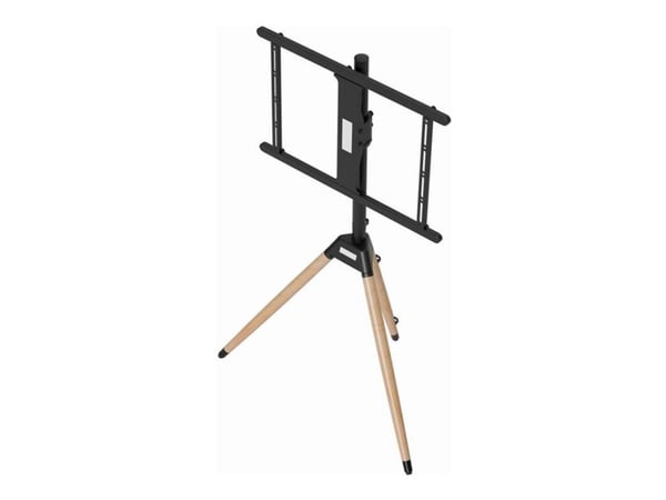 Gembird TVS-75ST-01 - Stativ - tripod - for flatpanel - stål, plastikk, bjørk - svart, tre - skjermstørrelse: 32"-75" - plassering på gulv