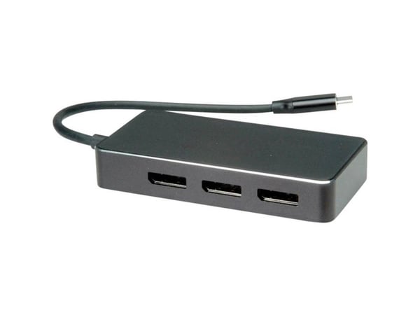 VALUE 12.99.1032, 0,19 m, USB Type-C, 3 x DisplayPort, Uros, Naaras, Suora