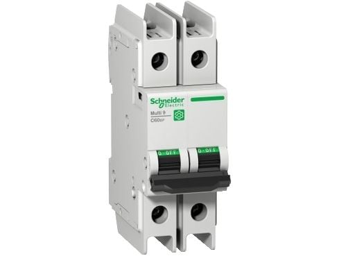SCHNEIDER ELECTRIC Automatsikring Multi9 C60bp 2P C-karakteristik 4A 480Y/277V UL489