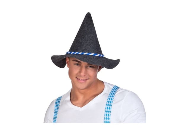 Boland 92980, Hatt til kostyme, Voksen, Hankjønn, Polyester, Sort, Blå, Hvit, 94 g