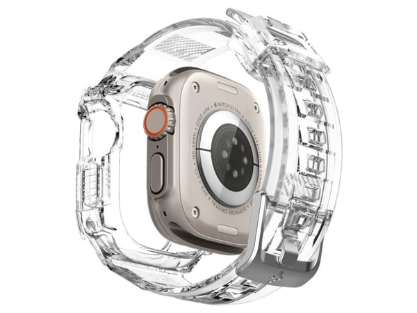 Spigen Rugged Armor Pro, Kotelo, Älykello, Läpinäkyvä, Apple, Watch Ultra (49mm), Termoplastinen polyuretaani (TPU)