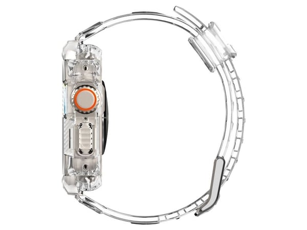 Spigen Rugged Armor Pro, Kotelo, Älykello, Läpinäkyvä, Apple, Watch Ultra (49mm), Termoplastinen polyuretaani (TPU)