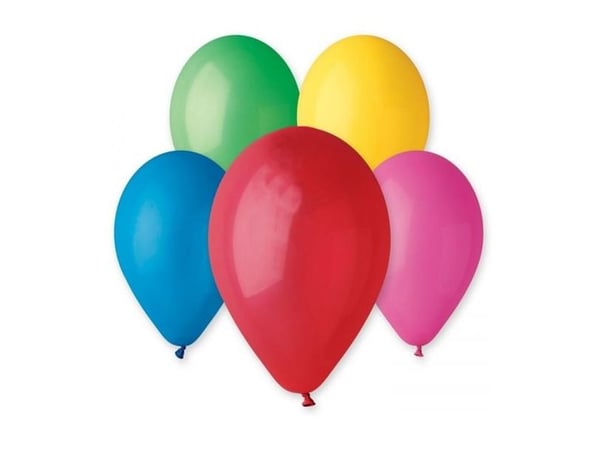 GoDan ballong G90 pastell 10 ulike farger 100 stk.