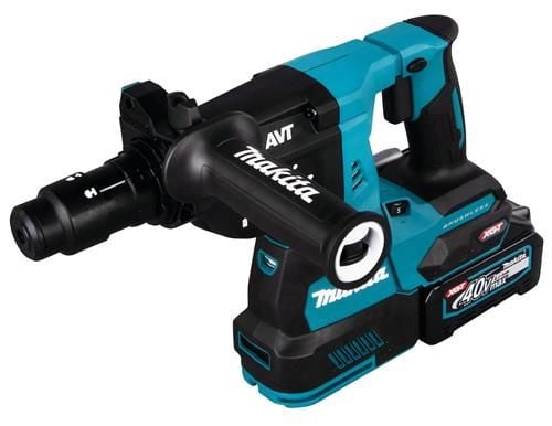 Makita HR004GM201 - Roterende hammer - trådløs - SDS-plus - 2.9 joule - 2 batterier, inkludert lader - 40 V