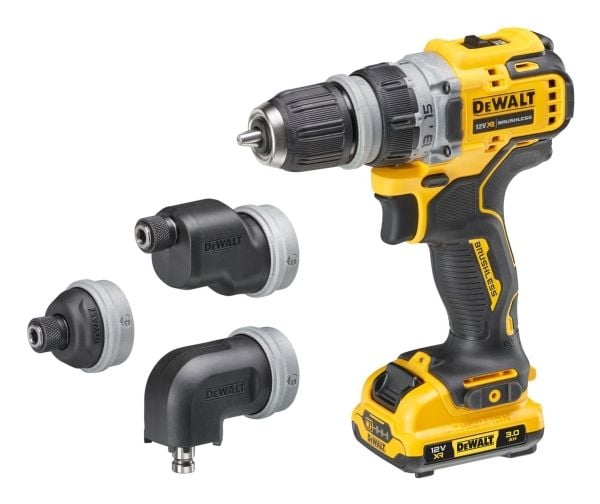 DeWALT DCD703L2T-QW, pistoolikahvallinen porakone, avaimeton, 1 cm, 1500 kierrosta minuutissa, 2 cm, 1 cm, 1 cm