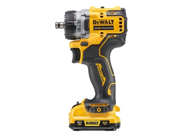 DeWALT DCD703L2T-QW, pistoolikahvallinen porakone, avaimeton, 1 cm, 1500 kierrosta minuutissa, 2 cm, 1 cm, 1 cm