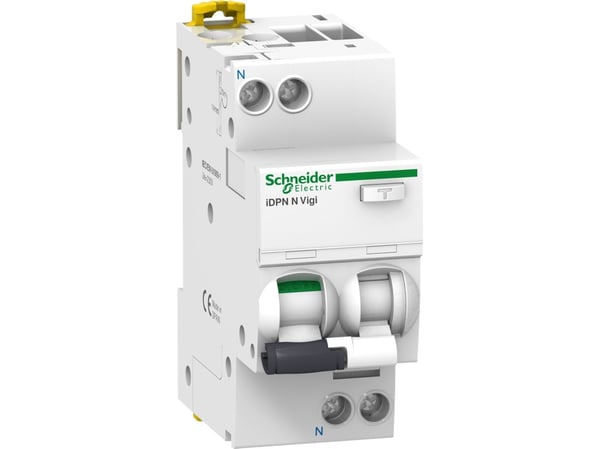 SCHNEIDER ELECTRIC Yhdistetty vikavirtalaite ja automaattisulake6A C-ominaisuus300mA Luokka A 6kA, 230VACLeveys 36mm