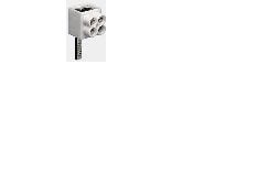 Hager KF82A, Piikkiliitin, Suora, Naaras, Valkoinen, 16 mm², 10 mm²
