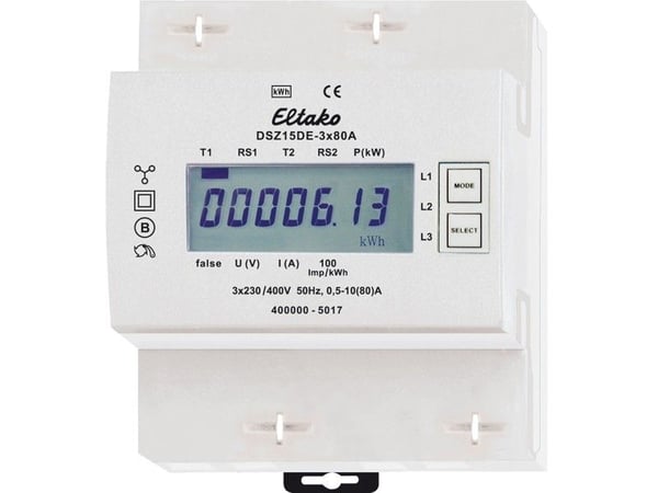 Eltako Eltako Vekselstrømsmåler digital 80 A 1 stk