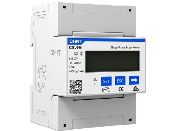 Chint G DTSU666 3×230/400 V 5(80) A RS485 4PMID 313280 Vaihtovirtamittari, digitaalinen, MID-hyväksyntä: Kyllä, 1 kpl