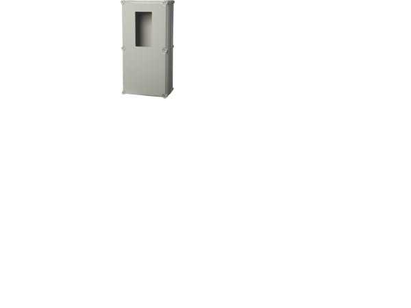 FIBOX Mittarikaappi EK, polykarbonaatti 560 x 280 x 180 mm, mittariliitäntärivillä kaapelille 63A 16 neliö CU