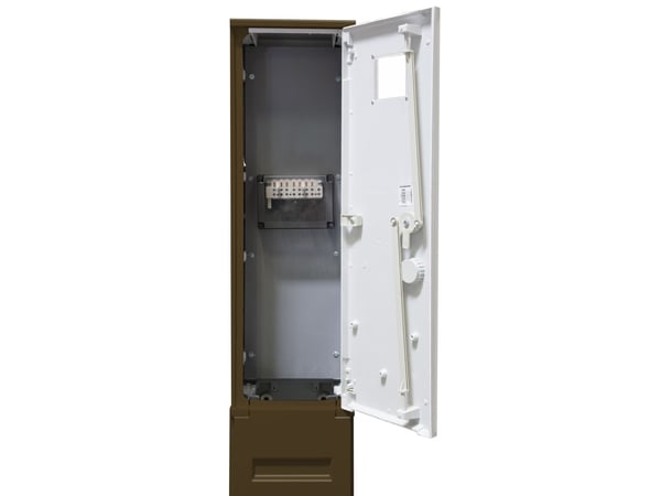 Jalustamittarin katukaappi, vihreä RAL6014, nastaliittimellä STCP2684-RAL6014-MSR-S