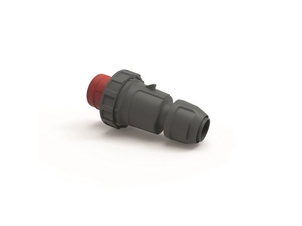 CEE Plug 5P 63A 380V H6 IP67 punainen