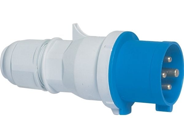 BALS CEE StikpropH9 230V AC 16A 4 polet, blåmultigrip kabelaflastning, Quick Connect®IP44 polyamidi