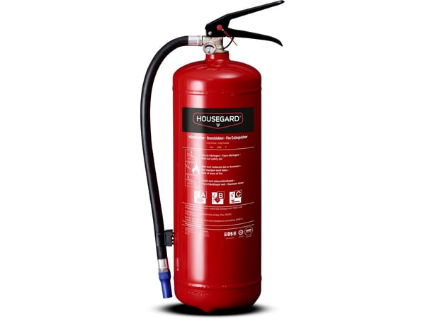 Pulverslukker 6 kg med Vægbeslag,1 stk