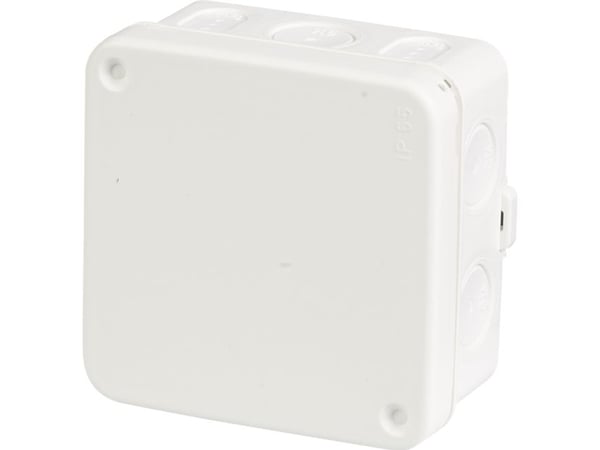 ABB:n kytkentärasia AP75 2.5 valkoinenxk: 38x75x75 mm halogeenivapaa 10 kalvolla, IP 65