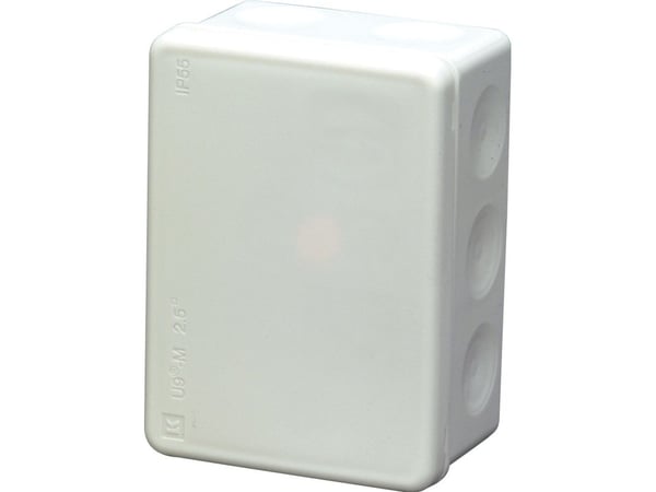 Membrandåse IP55101x73x46 mmmed 9 stk 20 mm indgangehalogenfri polypropylen, lysegrå