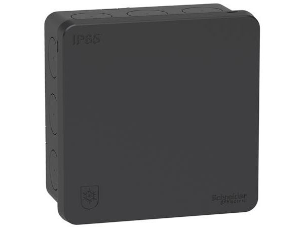 SCHNEIDER ELECTRIC kopplingsdosa Mureva IP65 antracitgrå RAL7016 mått=87x87x42 - i påse