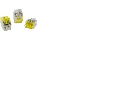 Helacon Plus Mini 2-johtiminen pistokeliitin yksi- tai monijohtimiseen kaapeliin 1,5-2,5 mm², keltainen, 150 kpl - (150 kpl)