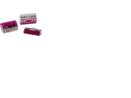 Helacon Plus Mini insticks-sammankopplingshylsa 6-ledare för enkel-/flertrådig kabel 1,5-2,5 mm², violett, 50 st.