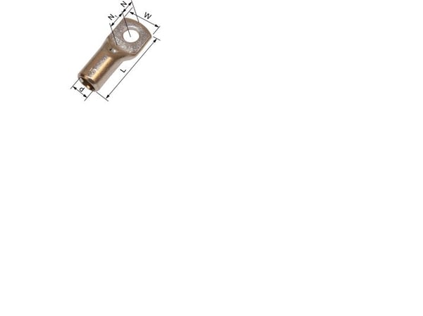 ELPRESS Cu-rørkabelsko KRT35-10, 35mm² M10