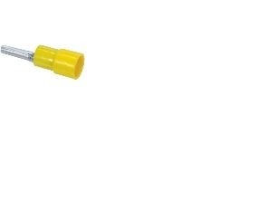 Stiftkabelsko gul 4-6mm² stift Ø2,7mm, längd 27mm inv. Ø6,8mm - (100 st)