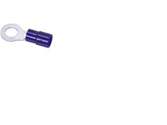 Rengasliittimet siniset 1,5-2,5mm²ruuvin reikä Ø3,7mm, pituus 20,6mmindv. halkaisija Ø4,5mm - (100 kpl.)